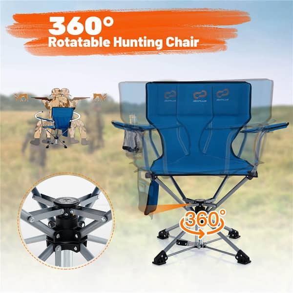 Costway 360° Swivel Hunting Chair with Mesh Cup Holder and Costway 360° Swivel Hunting Chair with Mesh Cup Holder and