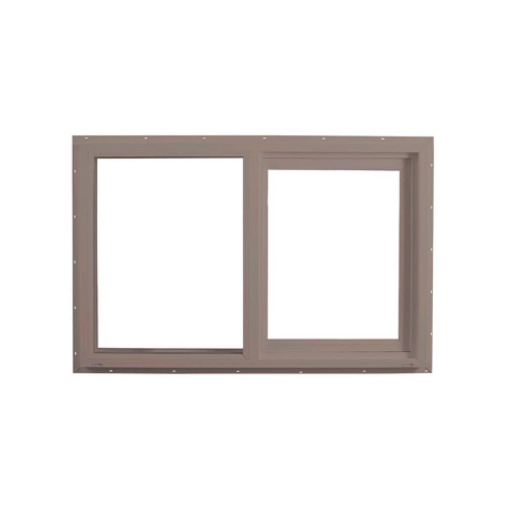 Ply Gem 35 5 In X 35 5 In Select Series Clay Vinyl Left Hand Sliding Window With Hpsc Glass