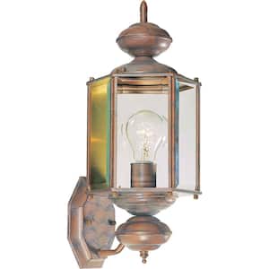 Prairie Rock Hardwired Outdoor Coach Light Sconce with Clear Beveled Glass Shade