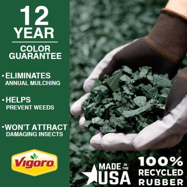 75 cu. ft. Green Recycled Rubber Mulch (50 Bags)