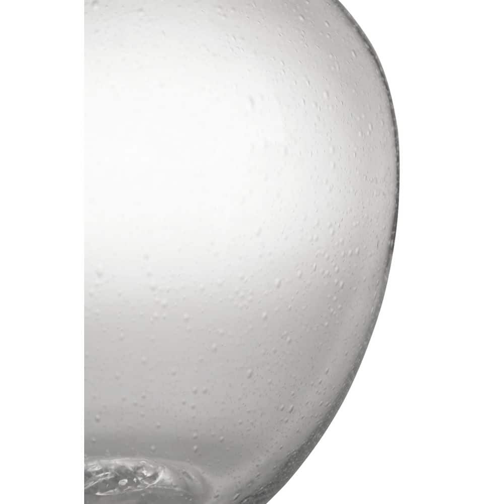 Clear Seeded Glass 10" Decorative Vase