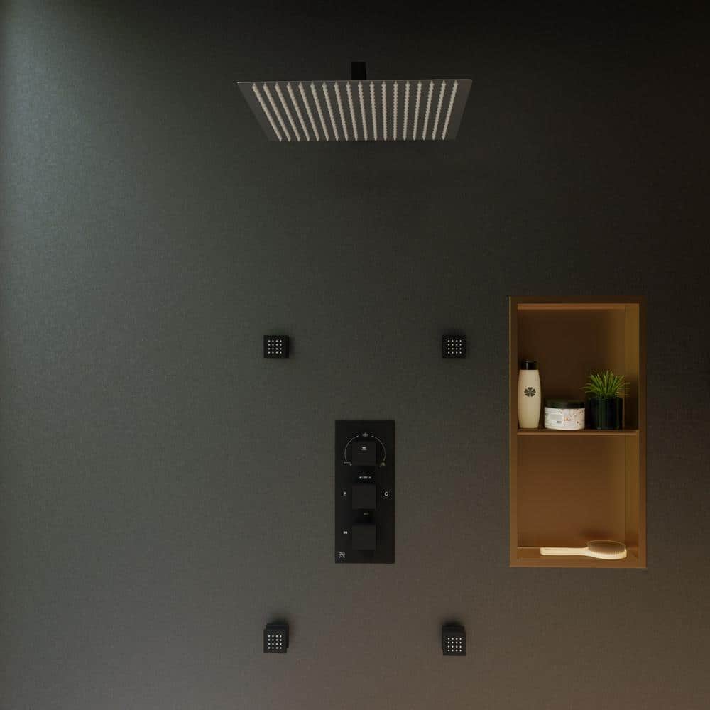Ultra Thin Polished Stainless Steel Square Rain Shower Head