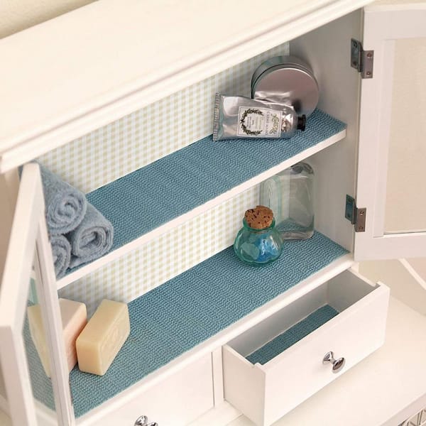 Shelf Liner for Kitchen Cabinets, PVC Drawer Liner for Dresser Non