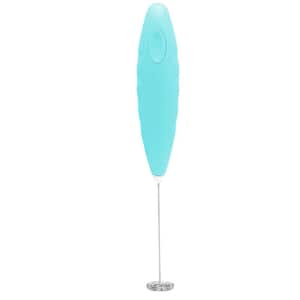 Milk Frother for Coffee - Comfort Grip Matcha Whisk (Aqua)