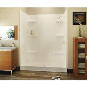 A2 34 in. x 60 in. x 76 in. Shower Stall in White