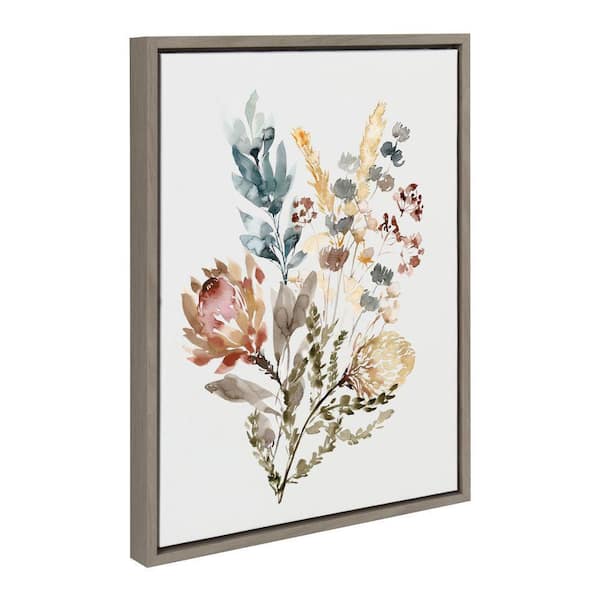 Kate and Laurel Sylvie "Wildflower Bunch" by Sara Berrenson Framed Art Print 18 in. x 24 in.