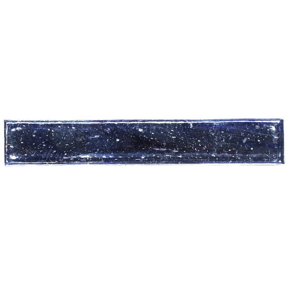 Fargin Brick Dusk Blue 1.96 in. x 0.24 in. Polished Glass Subway Wall Tile Sample price history on PriceWatchPro