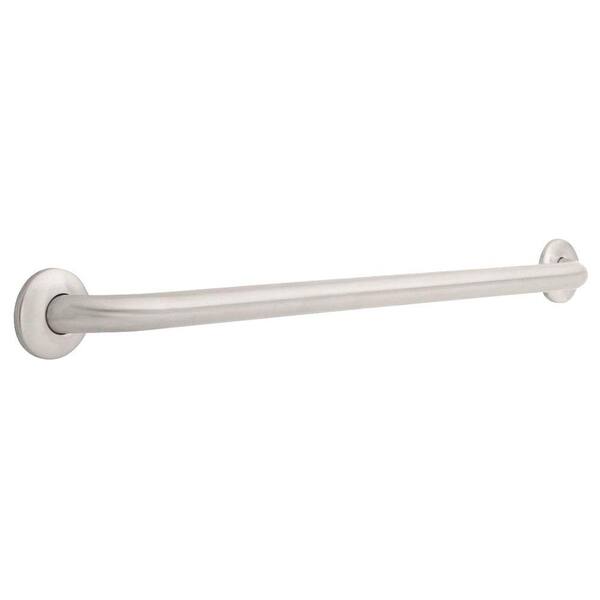 Delta 30 in. x 1-1/4 in. Concealed Mounting Grab Bar in Stainless