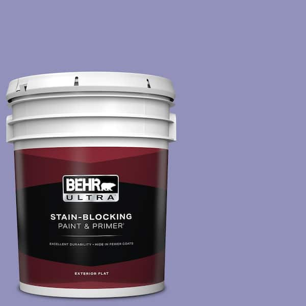 BEHR ULTRA 5 gal. #PPU16-05 Lily of the Nile Flat Exterior Paint & Primer