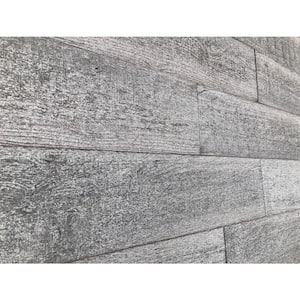 3D Holey Wood 100, 5/16 in. x 28 in. x 12 in. Gray Reclaimed Wood Decorative Wall Panel (10-Pack)