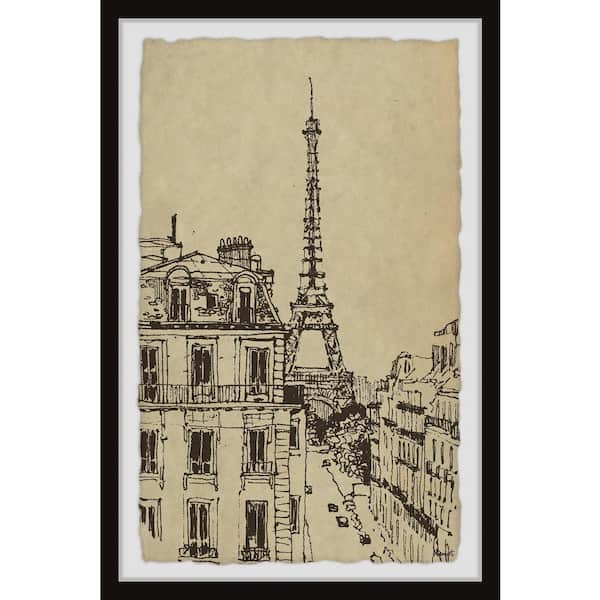 Unbranded "Dreamy Paris" by Marmont Hill Framed Architecture Art Print 24 in. x 16 in.