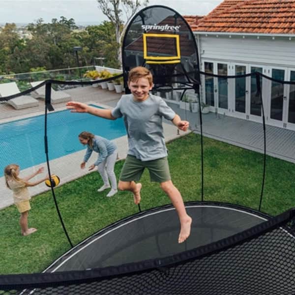 Reviews for SPRINGFREE Kids 8 ft. x 13 ft. Outdoor Large Oval Trampoline with Enclosure | - The Home Depot
