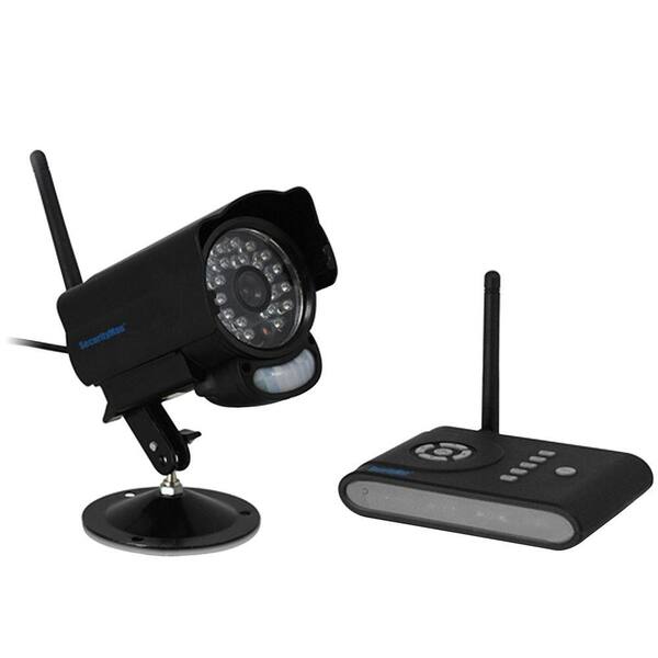 SecurityMan Digital Wireless Indoor Camera with PIR Motion Sensor 2-Way Audio and SD DVR Receiver