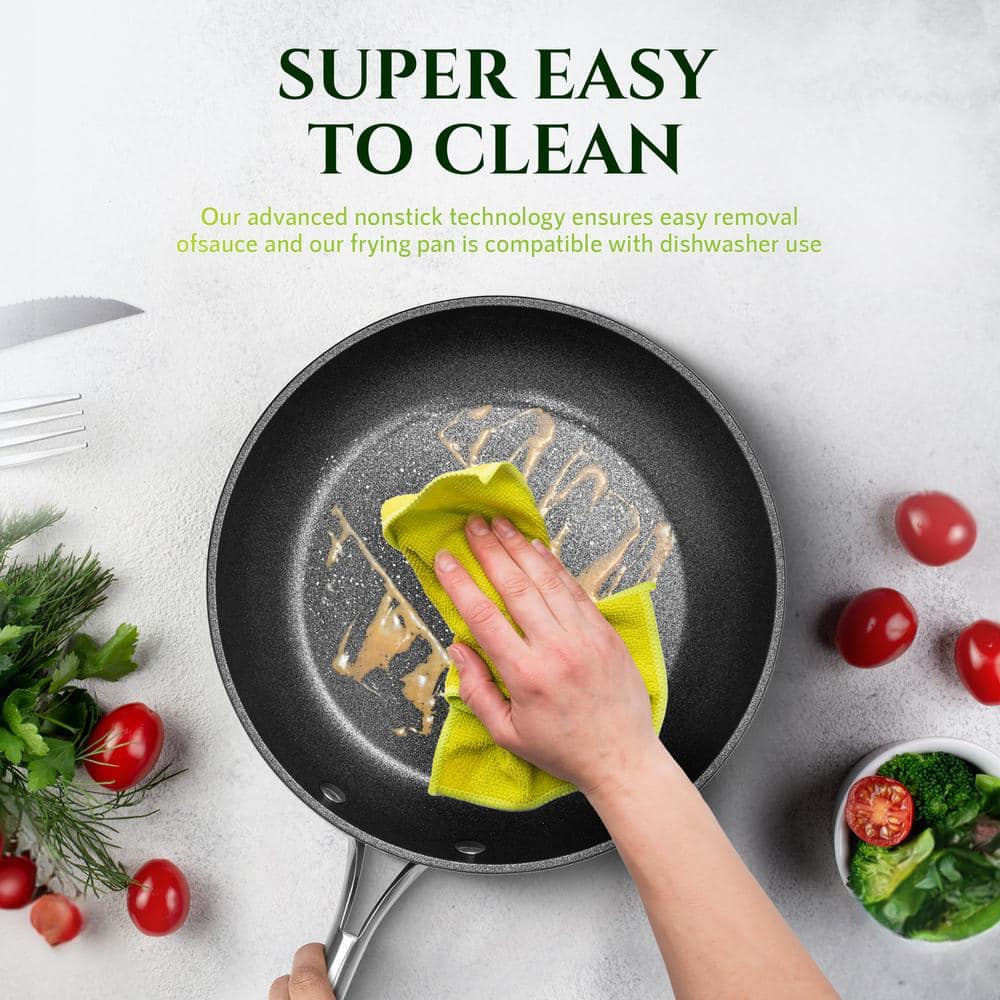 Granitestone Armor Max 12'' Black Nonstick Aluminum Fry Pan