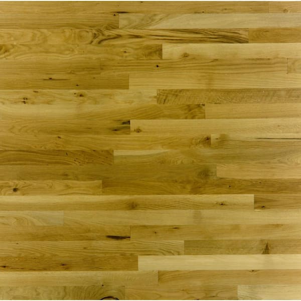 Unbranded Anthony Oak Flooring White Oak #1 Com 3/4 in. T x 1-1/2 in. W Unfinished Solid Hardwood Flooring (17.5 sq. ft./Case)