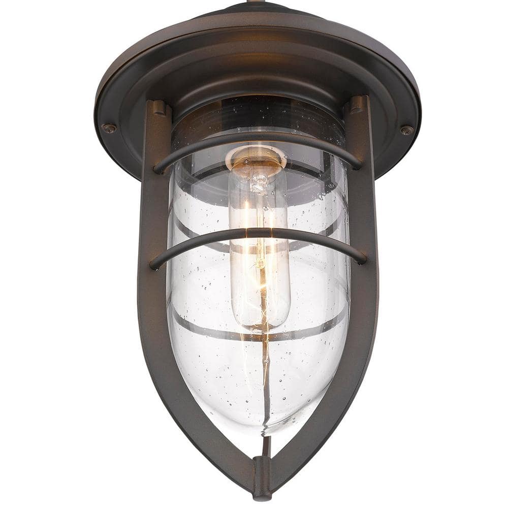 Dylan Mini Globe Pendant Light in Oil-Rubbed Bronze and Glass