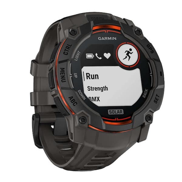 Garmin Instinct 3 45 mm Solar GPS Smartwatch Black with