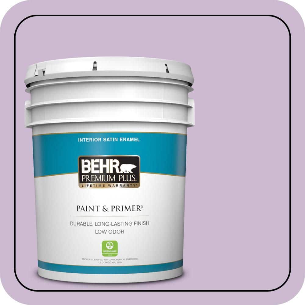 5 gal. #660C-3 Sweet Petal Satin Enamel Low Odor Interior Paint & Primer price history on PriceWatchPro