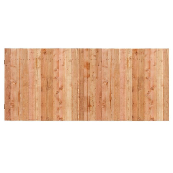 Outdoor Essentials 3-1/2 ft. H x 8 ft. W Cedar Flat Top Privacy Fence Panel