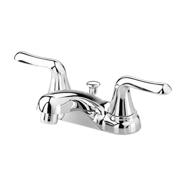 Satin Nickel American Standard 2275.509.295 Colony Soft Centerset Lavatory Faucet with Metal Speed Connect Pop Up Drain
