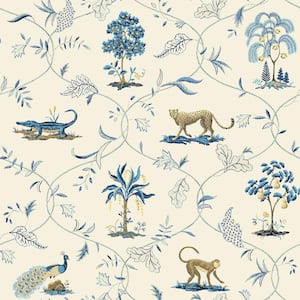 Villandry Azure Vinyl Peel and Stick Wallpaper Roll ( Covers 30.75 sq. ft. )