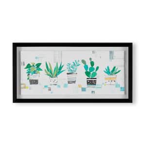 "House Plant Haven" Framed Nature Art Print 12 in. x 24 in.