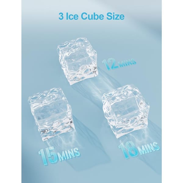 ICE CUBE❗️ SIMZLIFE 9.4 in. 26.5lb/24H Bullet Ice Countertop Portable