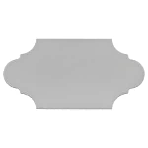 Textile Basic Provenzal Silver 6-1/4 in. x 12-3/4 in. Porcelain Floor and Wall Tile (8.8 sq. ft./Case)