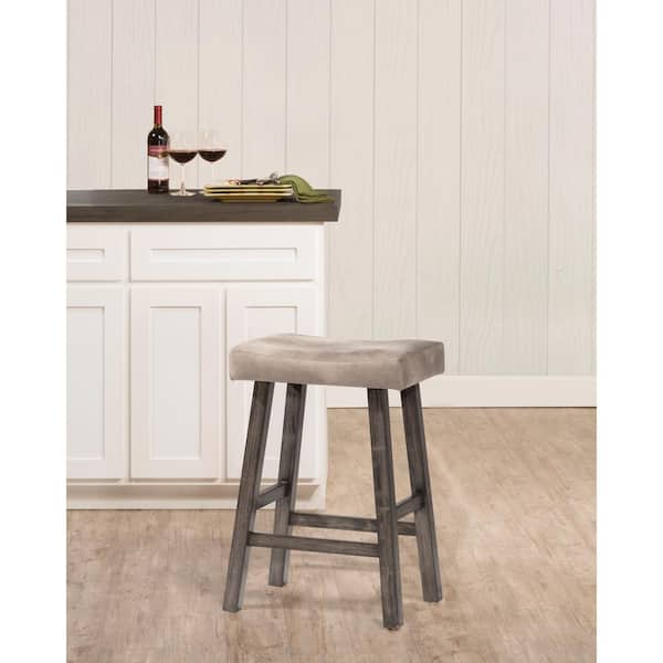 rustic gray bar stools