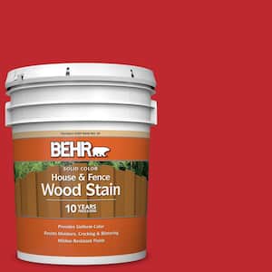 5 gal. #P150-7 Flirt Alert Solid Color House and Fence Exterior Wood Stain