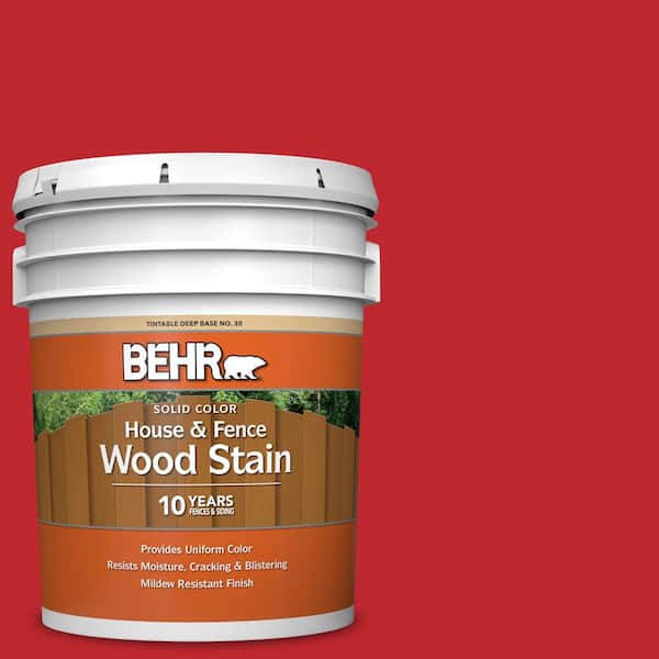 5 gal. #P150-7 Flirt Alert Solid Color House and Fence Exterior Wood Stain