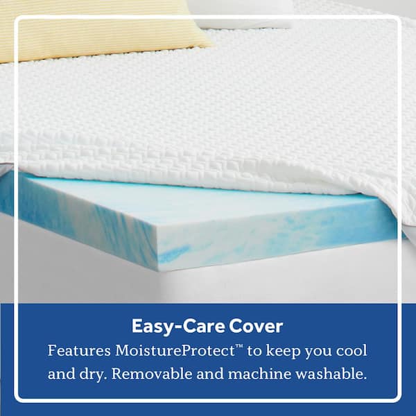 Sealy Full SealyChill 4 Memory Foam Mattress Topper with Cover