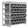 KING'S RACK Gray 8-Tier Botless Bin Storage System Garage Storage Rack (24  Plastic Bins in 8 Tier) GT0918 - The Home Depot