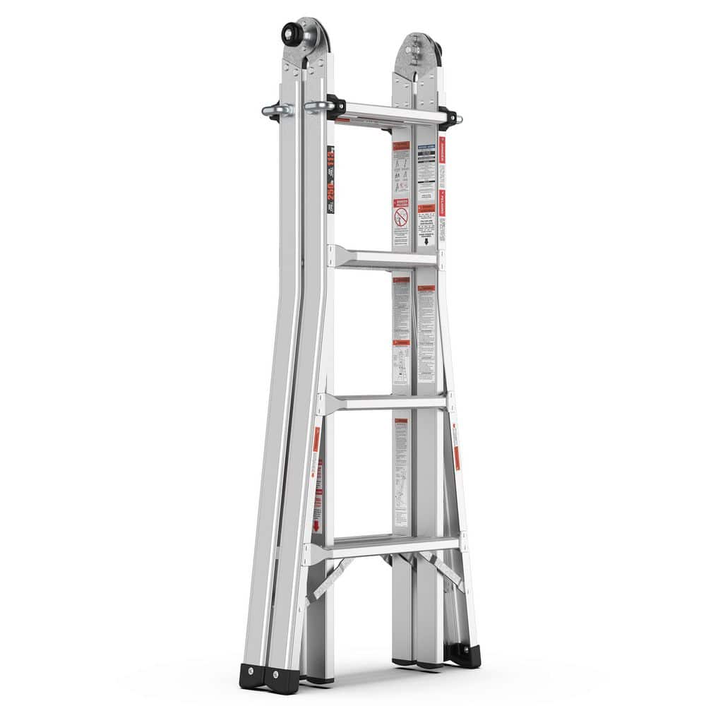 17 ft. Reach Aluminium Alloy Telescoping Multi-Position Ladder, A-Frame and Straight Ladder, 250 lb. Load Capacity price history on PriceWatchPro