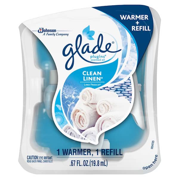 Glade 0.67 fl. oz. Clean Linen Scented Oil Plug-In Air Freshener