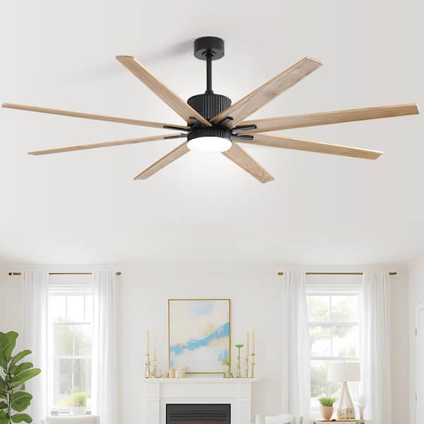 Panorama frame Ceiling fan with wooden five blade design and built in light  Stock Photo by ©dropthepress@gmail.com 273991676