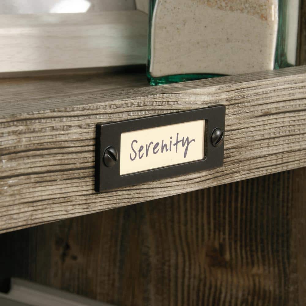 Rustic Cedar 10-Cubby Adjustable Wood Bookcase in Gray