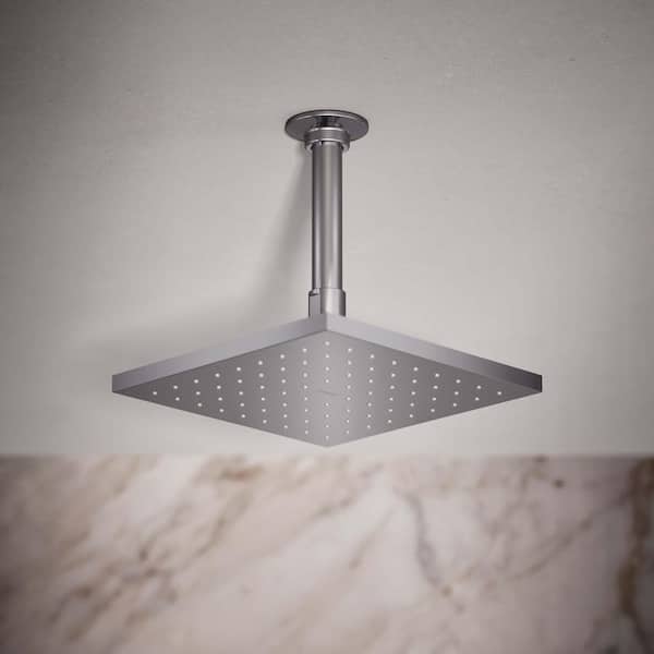 1-Spray Patterns 8 in. Single Ceiling Mount Fixed Shower Head in Polished Chrome