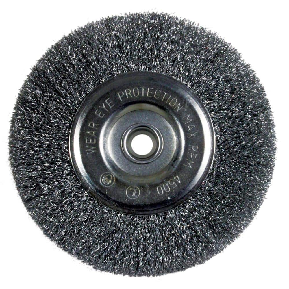 CALHAWK 6" COARSE KNOTTED KNOT WIRE WHEEL BRUSH FOR BENCH GRINDER CZWW6NC 