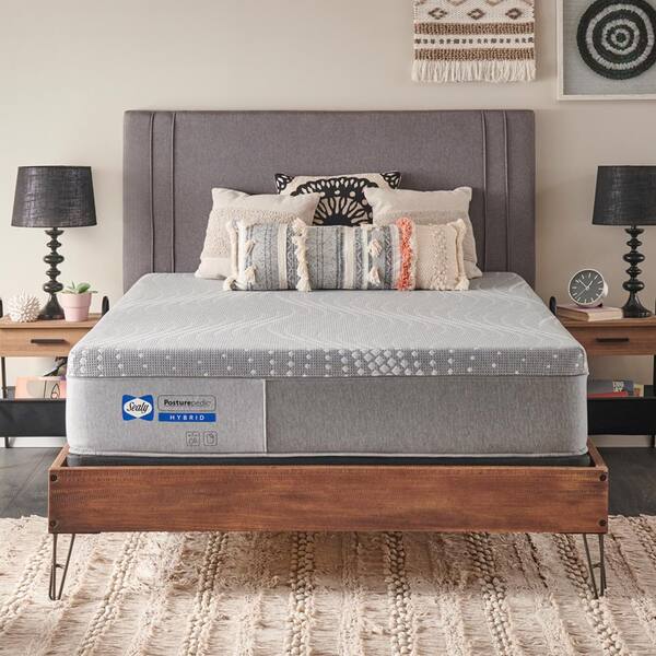 Sealy Posturepedic Paterson Queen Medium Firm Hybrid 12 in. Mattress ...