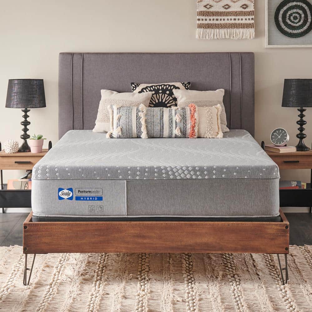 Sealy Posturepedic Paterson King Medium Firm Hybrid 12 in. Mattress Set