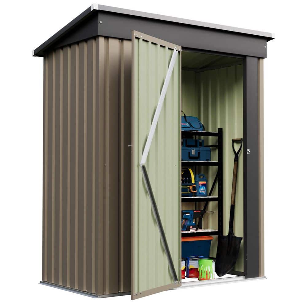 Three Weather 5’8SHELTER 40.0L楽しめるボード Tozey 5 ft. W x 3 ft. D Outdoor Storage Metal Shed Lockable Metal