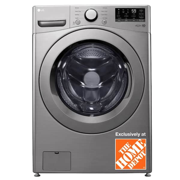 4.5 cu. ft. Ultra Large Capacity Stackable Front Load Washer with Coldwash and 6 Motion Technology in Graphite Steel