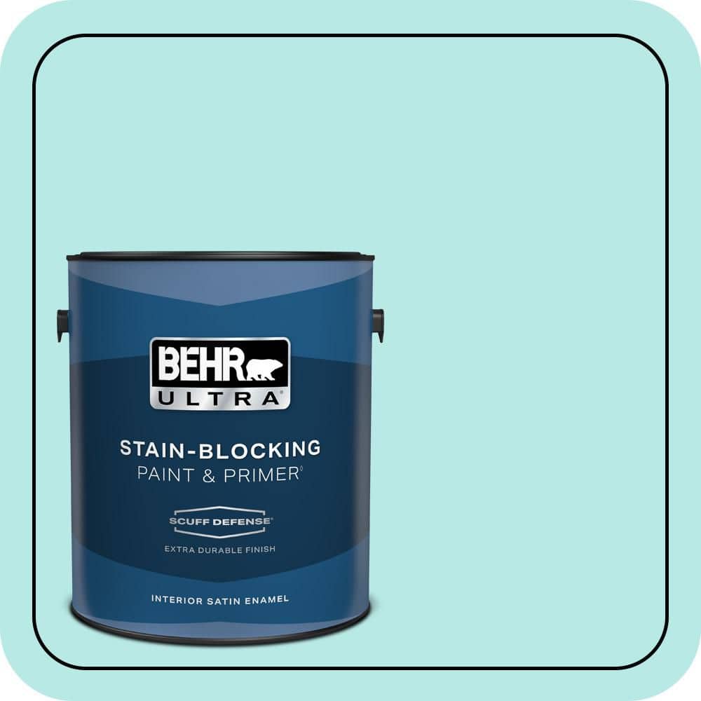 1 gal. #P450-2 Tahitian Breeze Extra Durable Satin Enamel Interior Paint & Primer price history on PriceWatchPro