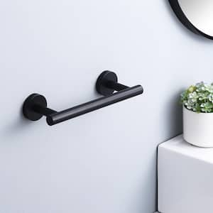 9 in. Wall Mount Hand Towel Bar in Matte Black