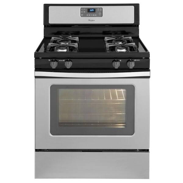 Whirlpool 5.0 cu. ft. Gas Range with Self-Cleaning Oven in Stainless Steel