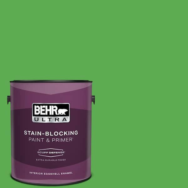 BEHR ULTRA 1 gal. #440B-6 Barnyard Grass Extra Durable Eggshell Enamel Interior Paint & Primer