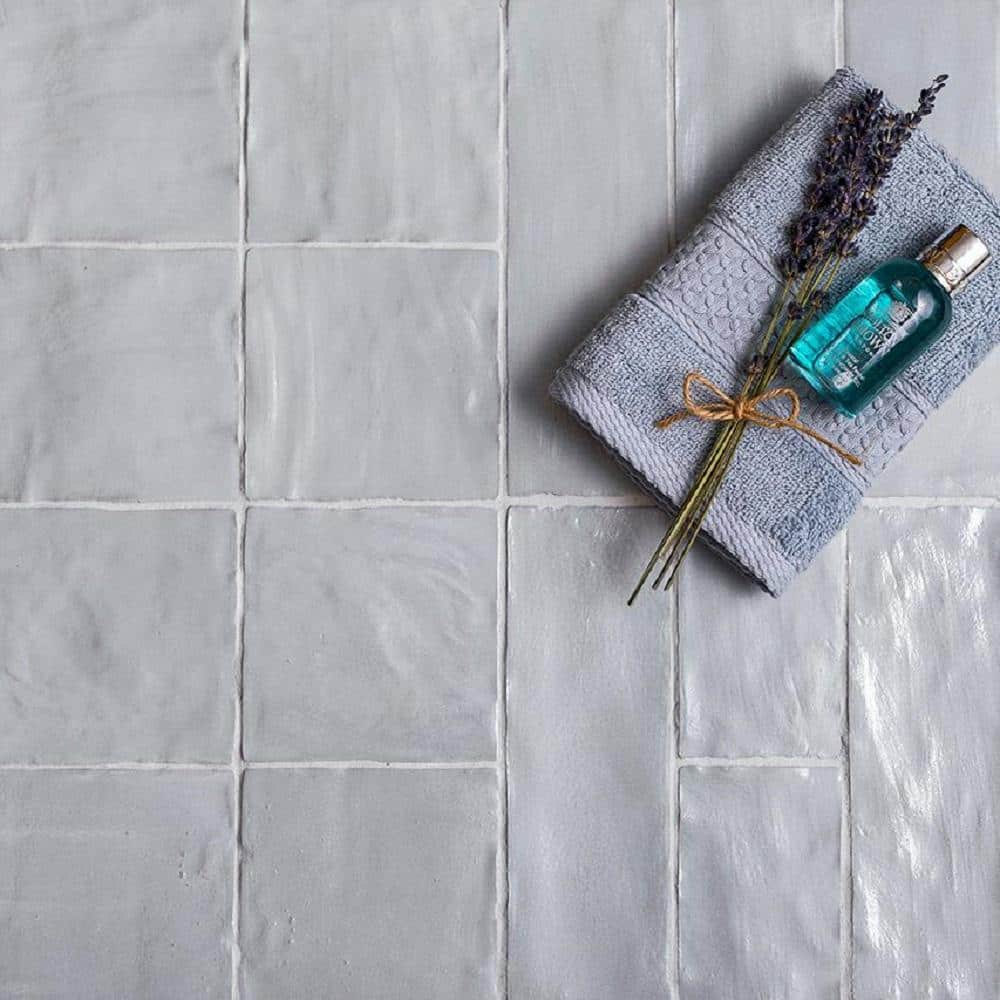 Apollo 4x4 Silver Ceramic Mosaic Wall Tile