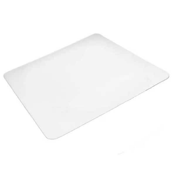 cadeninc 47.24 in. x 29.52 in. Clear PVC Office Chair Mat with Rectangle or Lip Shape for Floor