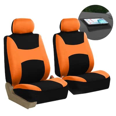 Light and Breezy Fabric 21 in. x 21 in. x 2 in. Front Set Seat Covers